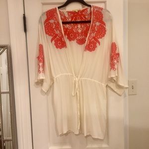 Gianni Bini Kimono Tunic Shirt Size M